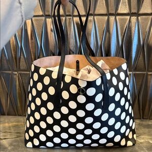 Kate Spade ♠️ Black and White Polka Dot Tote NWOTS